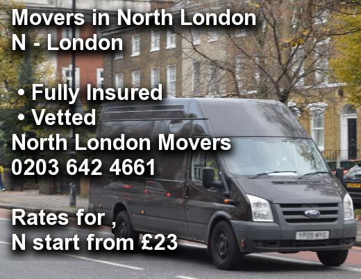 Movers in North London N, 